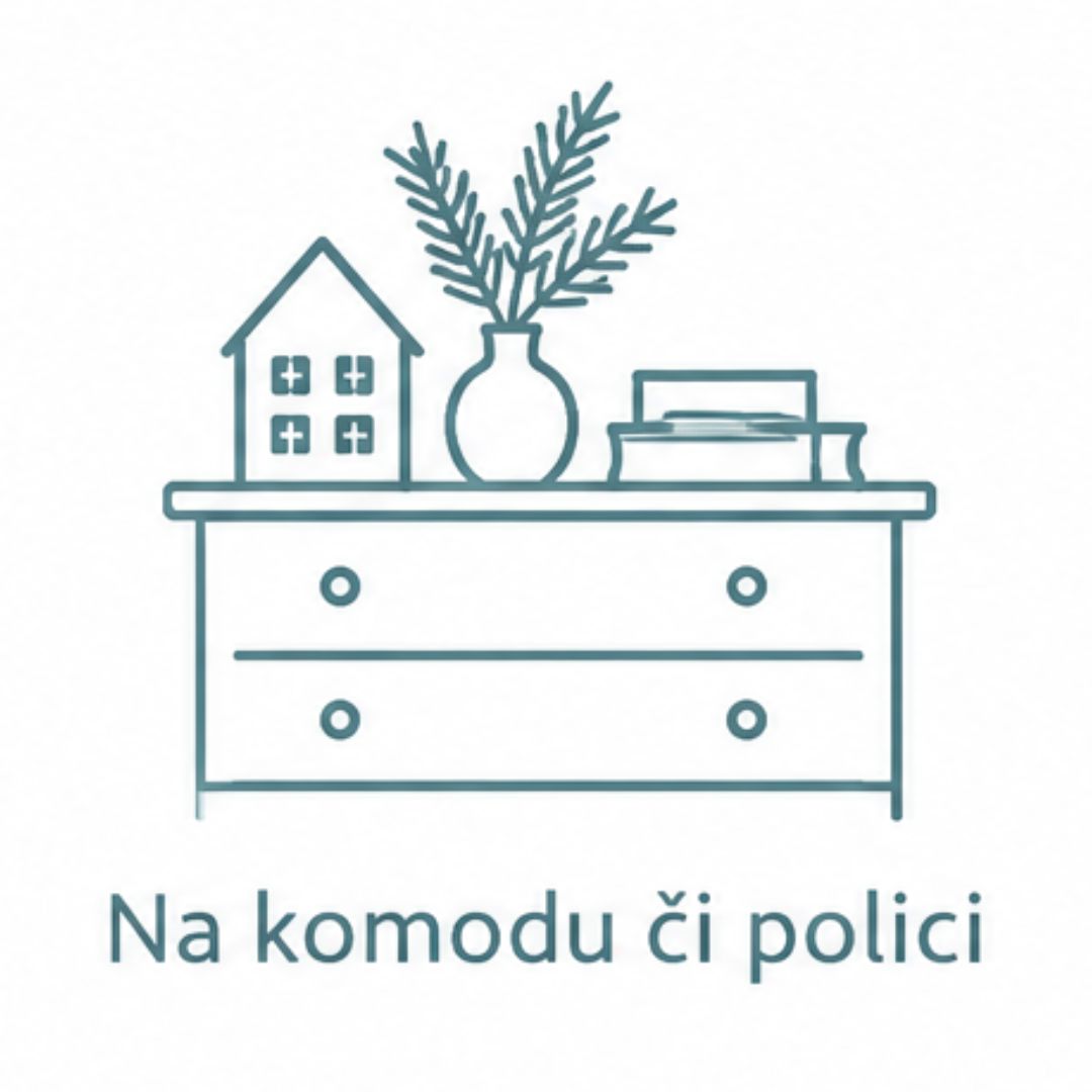 Vánoční dekorace na komodu či polici