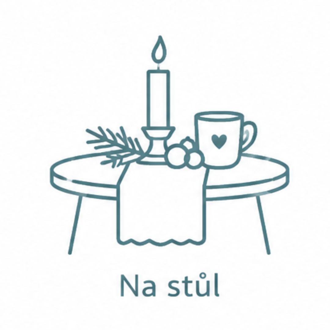 Vánoční dekorace na stůl
