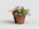 Květináč CAPRI, na zábradlí, 30cm, plast, hnědá|TERRACOTTA  (ZAP-815054)