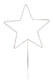 Zápich hvězda, stříbrná, 30x57,3cm - Zapichovac dekorace pro kreativn ozdobu kvtin, stolu, trvnku a dalch dekorativnch aranm. Objednejte si jet dnes.