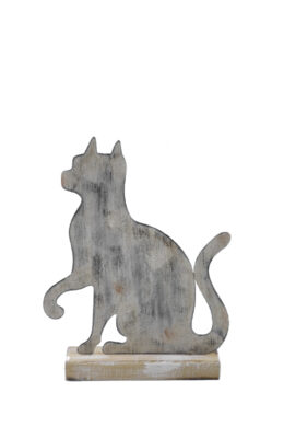 Dekorace kočka, patina, M  (EGO-612662)