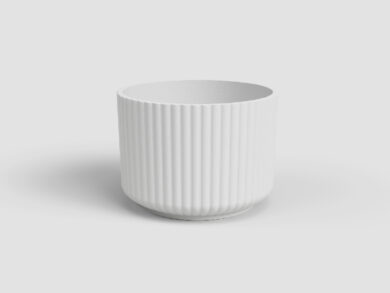 Květináč LUNA, 7cm, keramika, bílá|WHITE  (ZAC-847758)