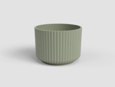 Květináč LUNA, 15cm, keramika, zelená|GREEN  (ZAC-847987)