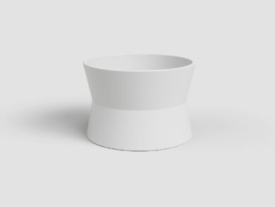 Květináč DIANA, 14cm, keramika, bílá|WHITE  (ZAC-848557)