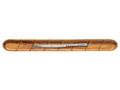 Prkénko na bagety s nožem 62x9cm, PACIFICA, dubové dřevo  (ZCF-O30236-OAK)