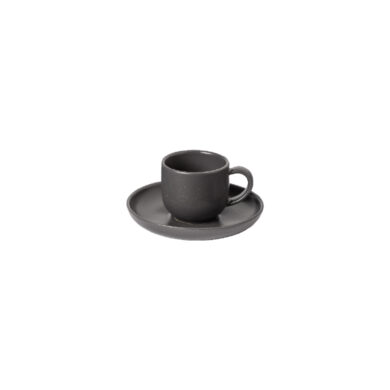 Šálek na kávu s podšálkem 0,07L, PACIFICA, šedá|Seed grey  (ZCF-XOCS05-SEE)