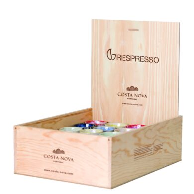 Box s šálky na Espresso 40ks 0,1L, GRESPRESSO, Multicolor  (ZCN-LSCS08-MLT)