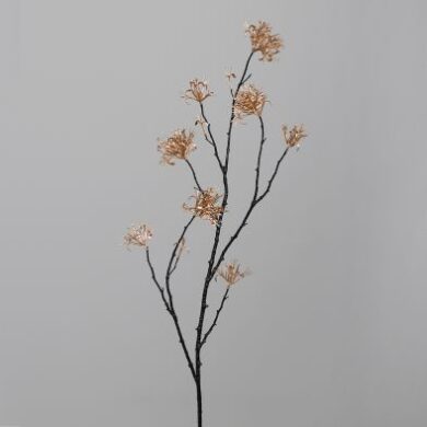 Dekorace Větev kvetoucí, zlatá|černá, 106cm  (ZDP-24825-96)