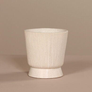Váza keramická, krémová, 17cm  (ZDP-6079-05)