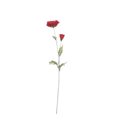 JJ Květina mák FLOWEE, červená, 70cm  (ZED-1083331)