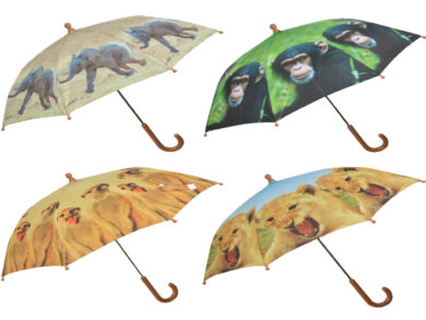 Deštník dětský s africkými zvířaty, 4T  (ZEE-KG158)