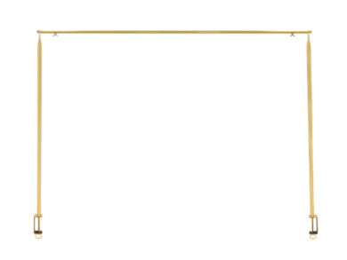 Konzolka stolní se svorkou 117,7-211,5cm, zlatá  (ZEE-PY160)