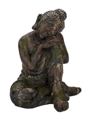 Buddha Magnesia, zelená mechová, 32,5x31x40cm  (ZGE-12101166)