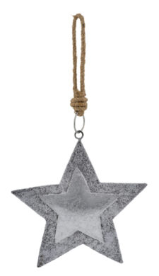 Závěs hvězda, stříbrná, M *  (ZGE-21902339)