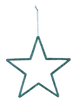 Závěs hvězda, petrolejová, pr. 15cm  (ZGE-22001296)
