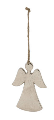 Závěs anděl, stříbrná, 8x6x0,5cm  (ZGE-22002210)