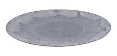 Talíř dekorační, plast, šedá patina, pr.33x2cm, ks  (ZGE-22002396)