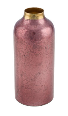 Váza kovová, bordó, pr. 9cm  (ZGE-22003315)