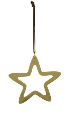 Závěs STAR, zlatá, 19x19x0,5cm  (ZGE-22101418)