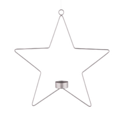 Závěs na čajovou svíčku hvězda , 40x4x41cm, ks  (ZGE-22202310)