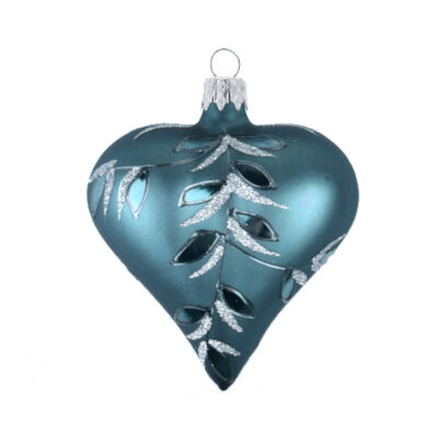 Ozdoba vánoční srdce, modrá, xcm  (ZOZ-212059)