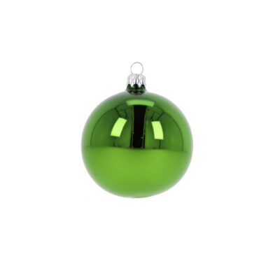 Ozdoba vánoční, koule UNI, zelená/lahvová, 8cm  (ZOZ-222231)
