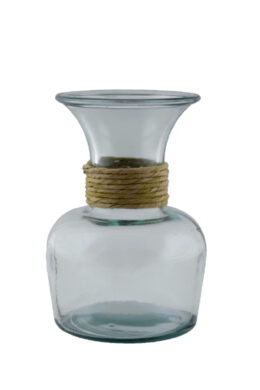 Váza s omotávkou CHICAGO, 1,25L, čirá  (ZSM-E5650)