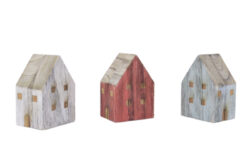 Dekorace Přímořský domeček, dřevo, 9x7x12,5cm, 3T - Popis se připravuje - možno na dotaz