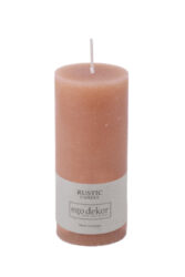 Svíčka ED RUSTIC pr.60x140 mm, růžová | starorůžová|beige - Popis se připravuje - možno na dotaz