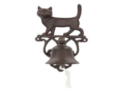 Zvonek s kočkou, litina - Litinov zvonky Esschert Design ke vchodu nebo na zahradu. Pjemn a hlasit zvuk. Rzn tvary, velikosti a designy.
