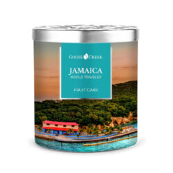Svíčka WORLD TRAVELER 0,45 KG JAMAICA - FRUIT CAKE, aromatická v dóze - Vonné svíčky ve skle s víčkem, třemi knoty a délkou hoření více jak 35 hodin. Užijte si rozmanitost vůní a rovnoměrné hoření, které přinášejí svíčky Goose Creek.