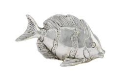 Dekorace rybka SILVER, stříbrná, 10,5x4x5,5cm - Popis se připravuje - možno na dotaz