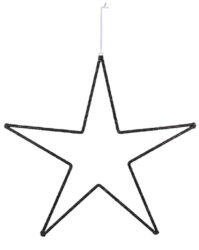 Závěs hvězda korálková, černá, 80x80x1cm - Zvsn dekorace z kvalitnch materil pro oiven interiru. Npadit, originln a udriteln. Skvl drek i dekorace. Objednejte si jet dnes!