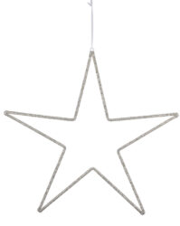 Závěs hvězda korálková, stříbrná, 80x80x1cm - Zvsn dekorace z kvalitnch materil pro oiven interiru. Npadit, originln a udriteln. Skvl drek i dekorace. Objednejte si jet dnes!