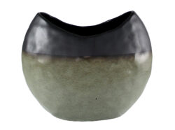 Váza ADMONT, 27x15x22cm, zelená/šedá - Elegantn dekorativn vza