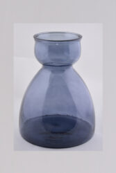 Váza SENNA, 34cm|10,5L, tmavě modrá - Krsn vza zECO produkt VIDRIOS SAN MIGUEL 100% spotebitelsky recyklovan sklo s certifikac GRS.