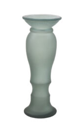 Svícen|váza 30cm, ABRIL, zelená matná - Krsn svcen zECO produkt VIDRIOS SAN MIGUEL 100% spotebitelsky recyklovan sklo s certifikac GRS.