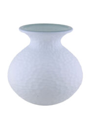 Váza, pr.29x33cm, bílá - Krásná váza z ECO produktů VIDRIOS SAN MIGUEL.