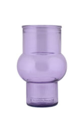 Váza JAVEA, pr.11x17cm|0,72L, fialová - Krásná váza z ECO produktů VIDRIOS SAN MIGUEL 100% spotřebitelsky recyklované sklo s certifikací GRS.