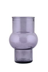 Váza JAVEA, pr.11x17cm|0,72L, tmavě kouřová - Krásná váza z ECO produktů VIDRIOS SAN MIGUEL 100% spotřebitelsky recyklované sklo s certifikací GRS.