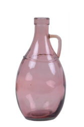 Váza s uchem CASA, 26cm|1,5L, růžová - Krsn vza zECO produkt VIDRIOS SAN MIGUEL 100% spotebitelsky recyklovan sklo s certifikac GRS.