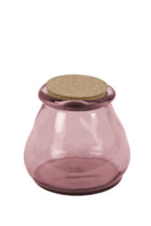 Sklenice s korkovým uzávěrem SAC, 1,5L, růžová - Krsn sklenice zECO produkt VIDRIOS SAN MIGUEL 100% spotebitelsky recyklovan sklo s certifikac GRS.