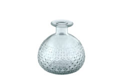 Váza DIAMOND, kulatá, 12cm, čirá - Krsn vza zECO produkt VIDRIOS SAN MIGUEL 100% spotebitelsky recyklovan sklo s certifikac GRS.