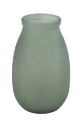 Váza MONTANA, 28cm|4,35L, zelená matná - Krásná váza z ECO produktů VIDRIOS SAN MIGUEL 100% spotřebitelsky recyklované sklo s certifikací GRS.