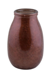 Váza MONTANA, 28cm|4,35L, červeno hnědá námraza - Krásná váza z ECO produktů VIDRIOS SAN MIGUEL 100% spotřebitelsky recyklované sklo s certifikací GRS.