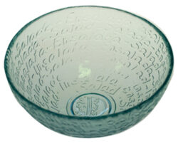 Miska MEDITERRANEO, 18cm, čirá - Krásná miska z ECO produktů VIDRIOS SAN MIGUEL 100% spotřebitelsky recyklované sklo s certifikací GRS.