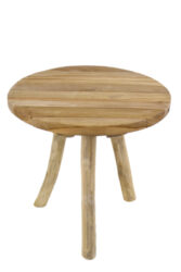 Stolek TEAK, přírodní, pr.45x45cm - Vkusný elegantní stolek.